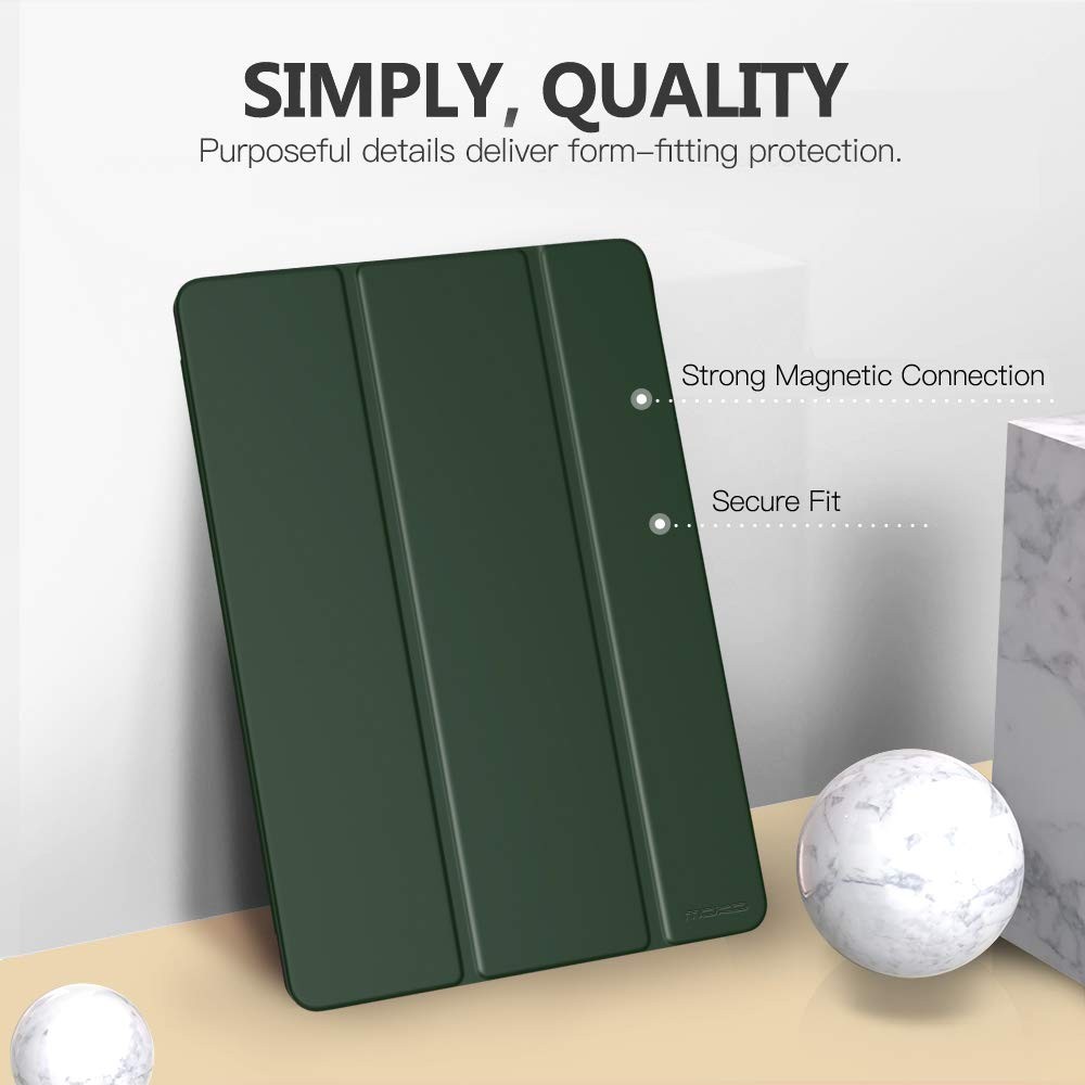 Midnight Green iPad 9th 8th 7th Gen Case Auto Wake Sleep Adjustable Angles