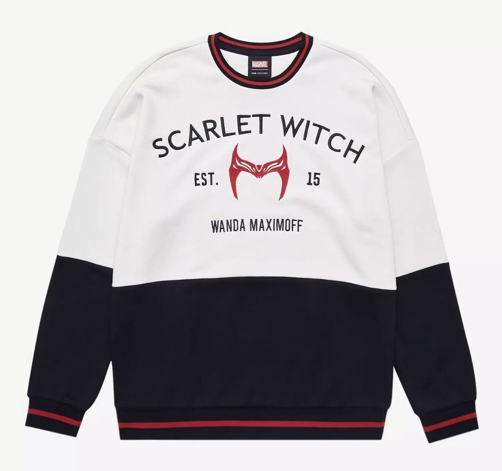 2X Marvel Scarlet Witch Panel Crewneck