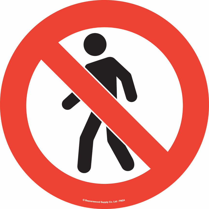 Floor Markers with Safety Graphics - 56 Styles