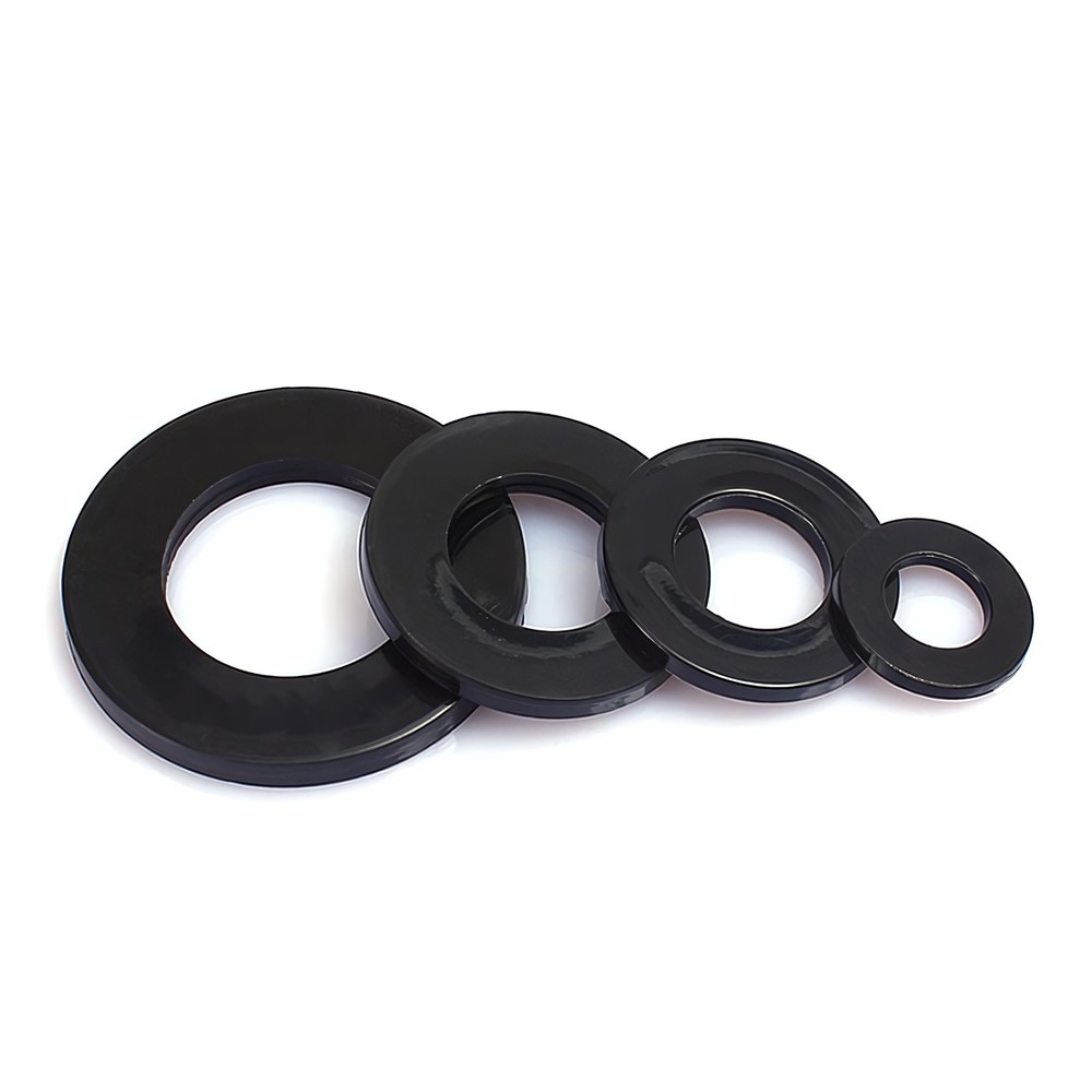 Nylon Flat Washers Assortment M6 Black Plastic Spacers 300PCS