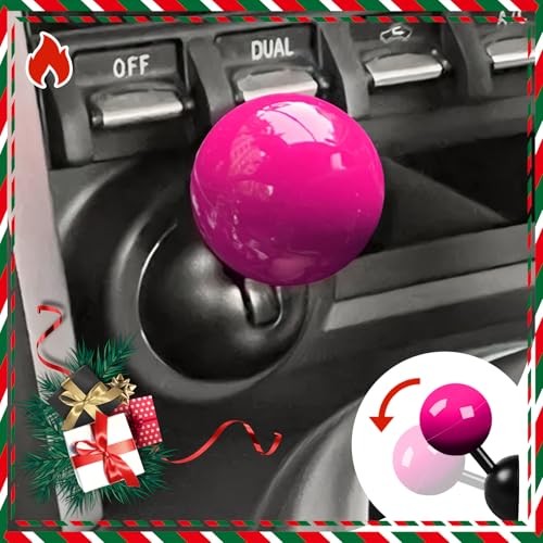 ????????｜Push Start Button Metal Car Joystick Starter Engine Hot Pink