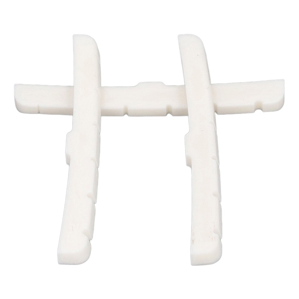 3Pcs 6String Guitar Nut Flat Bottom Slotted Bone Guitar Nut Replacement for Tele