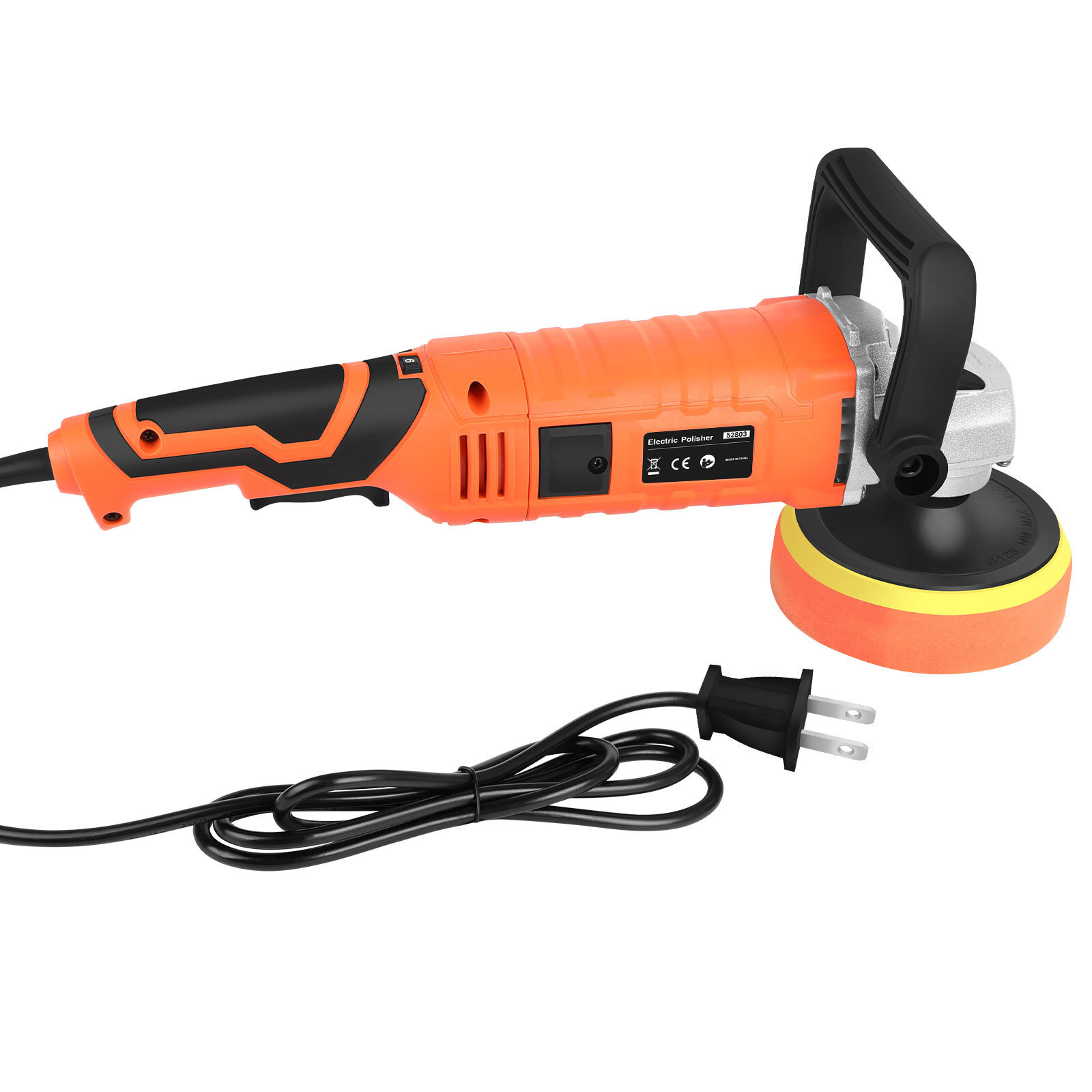 Car Buffer Polisher Waxer 7-Speed Rotary 5"6"+7" Backing Plate Polishing Machine