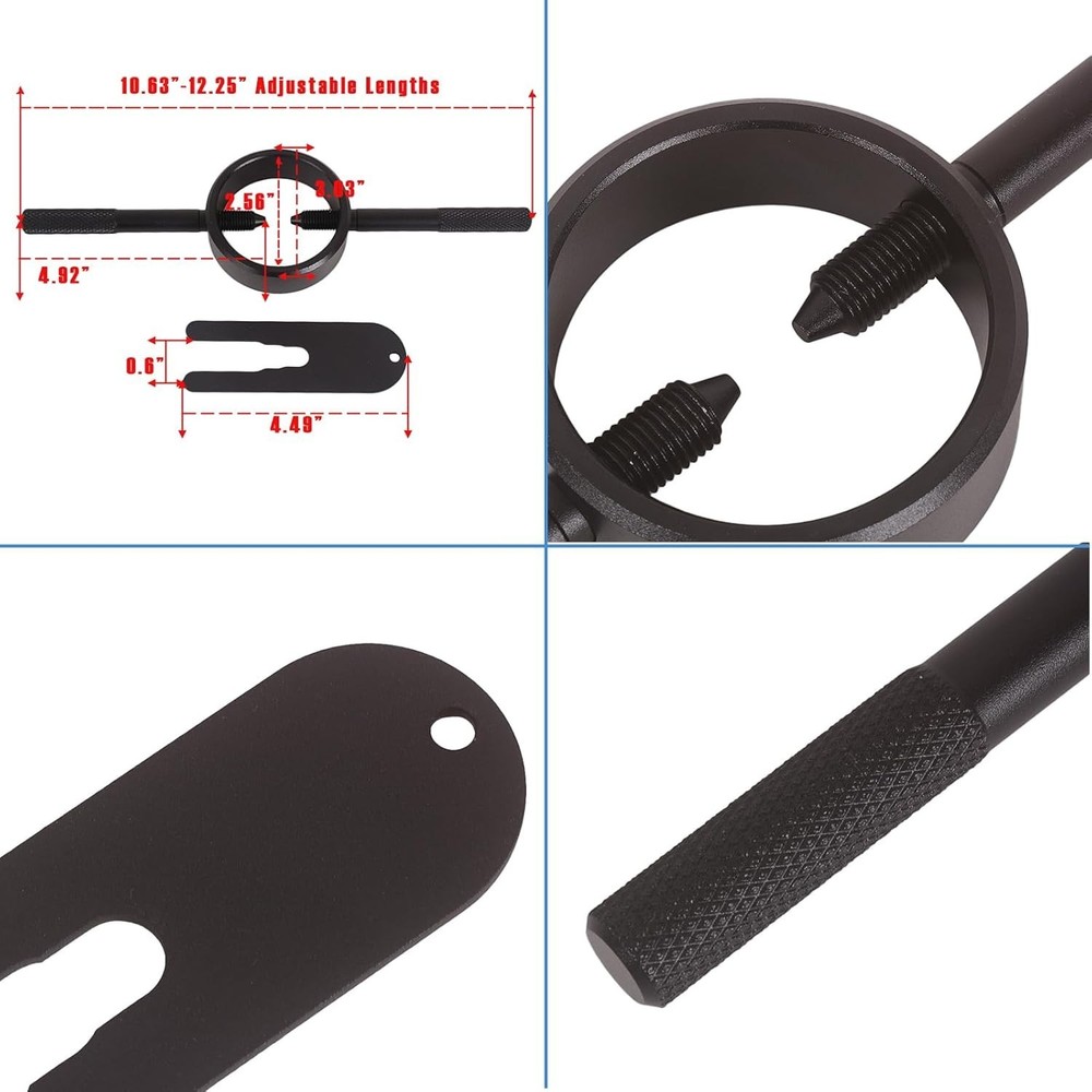 Motorcycle Fork Service Tool Kit, 3PCS Fork Maintenance Tool Set Fork Oil Lev...