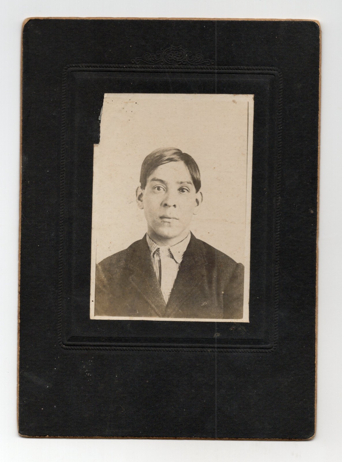 C1900s - Native Cherokee Young Man Boy Cabinet Card Photo Muskogee Area - XL2P