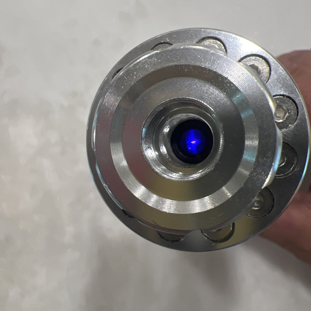 Meter Range Adjustable Zoom Blue Laser Pointer Pen Light Main Unit No Fl. Heads