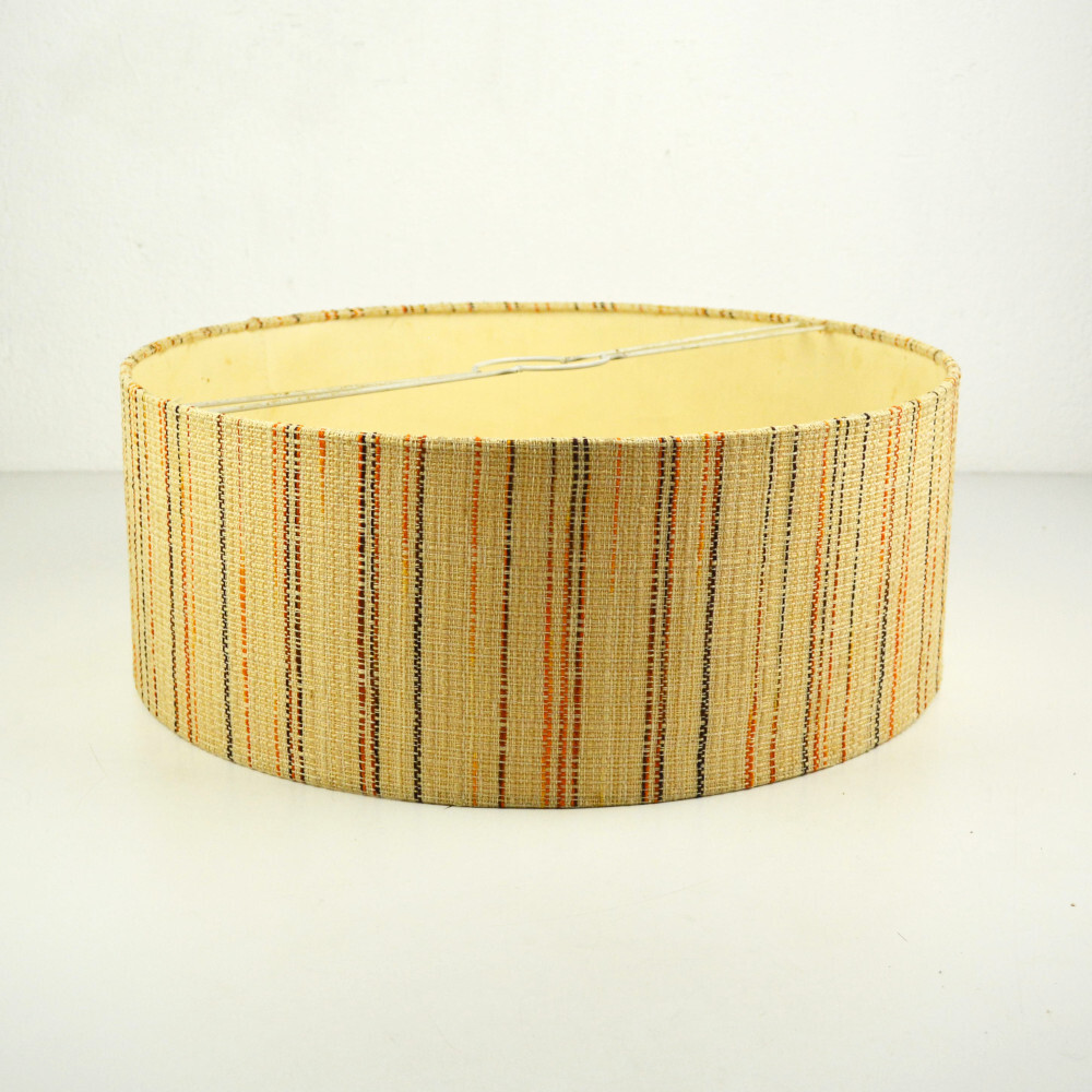 TEMDE Lights - Teak Ceiling Light - Vintage Ceiling Lamp Cable Pull Lampshade