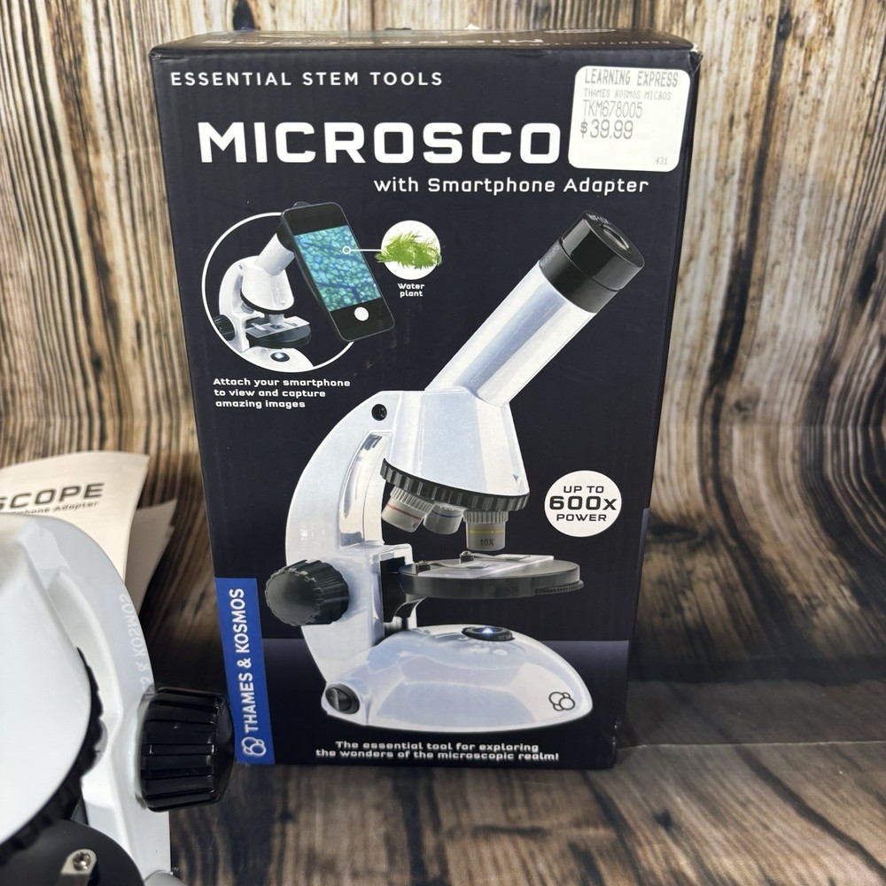 The Thames & Kosmos Microscope Essential STEM Tool with Smartphone Adapter Bugs