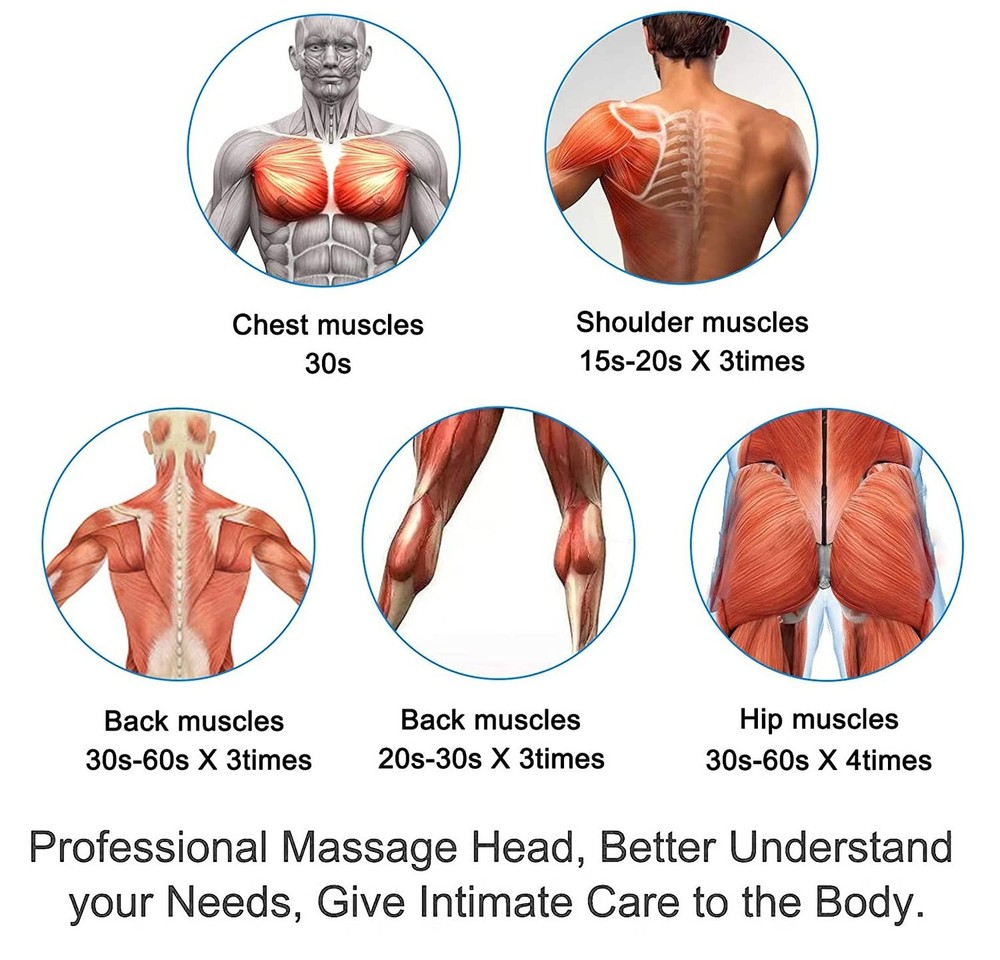 Massage Gun Heads for Hypervolt Go, Replaceable Massager Gun Attach... Fast Ship
