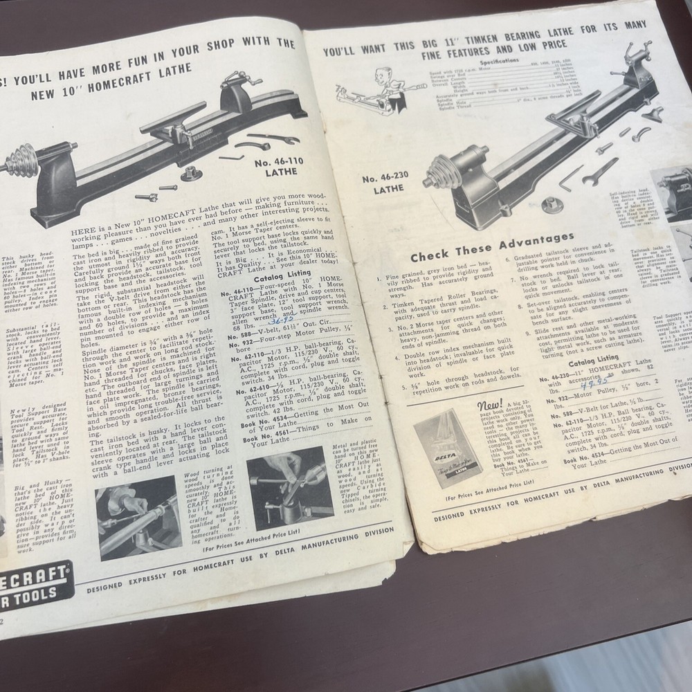 Homecraft Power Tools Catalog Without Cover