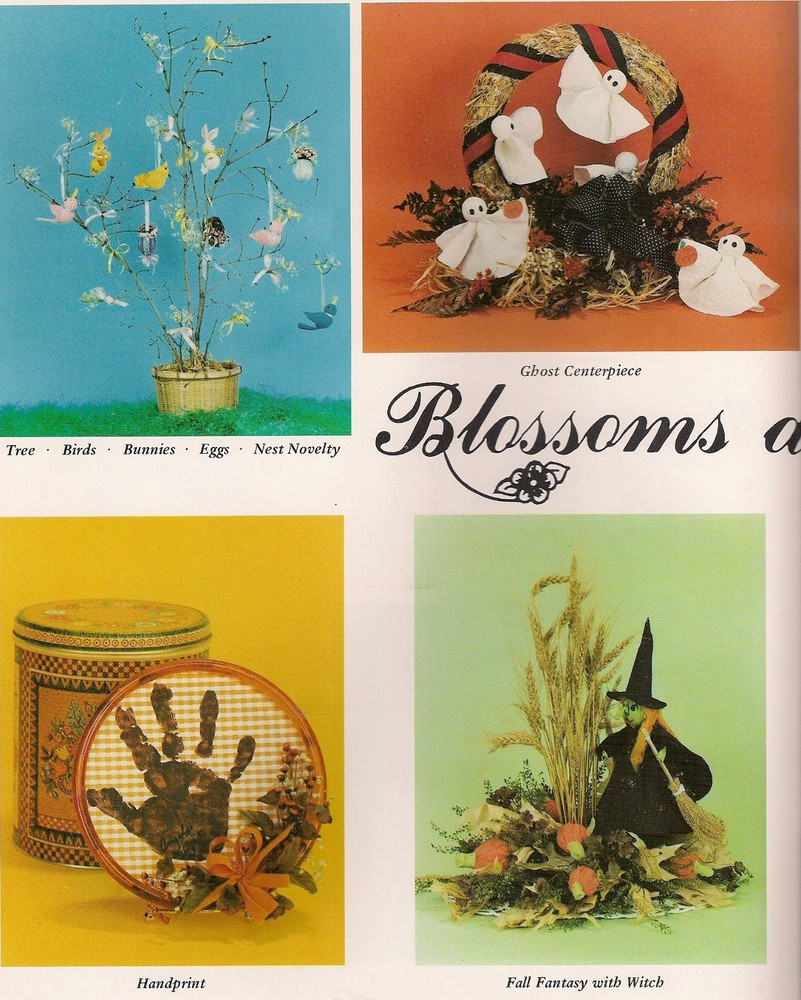 Easter, Christmas, Fall & Halloween Patterns - Craft Book: Blossoms and Bows