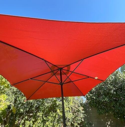 BELLRINO Rectangular Replacement Umbrella Canopy for 10ft x 6.5 ft 6 ribs