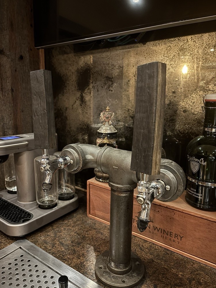 Black Iron Pipe Beer Tower -Double