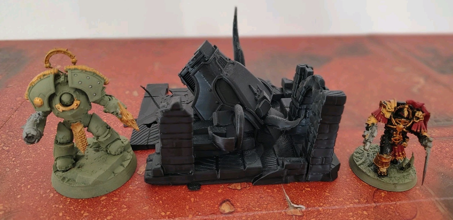 Warhound Titan Wreck Perfect Warhammer Terrain Ruin Objective Marker