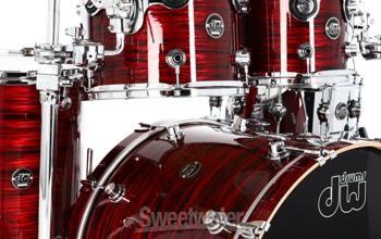 DW Performance Series 4-piece Shell Pack with 22-inch Bass Drum - Antique Ruby
