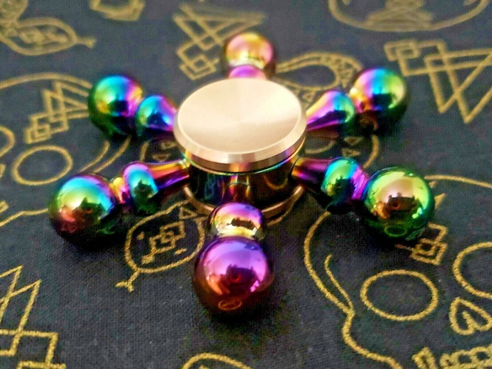 Multi Color Solid Brass Fidget Spinner Toy Good Quality Removable Bearing ADHD