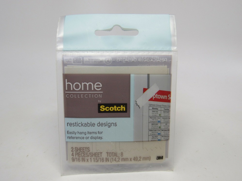 Scotch Restickable, Cut Tape Shape, Brown Slash Pattern