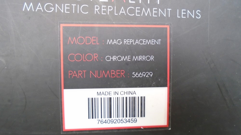 5TH ELEMENT 566929 STEALTH MAGNETIC REPLACEMENT LENS CHROME MIRROR