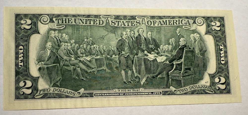 $2 bill. UNC colorized DENALI AK NATIONAL PARK theme. #04