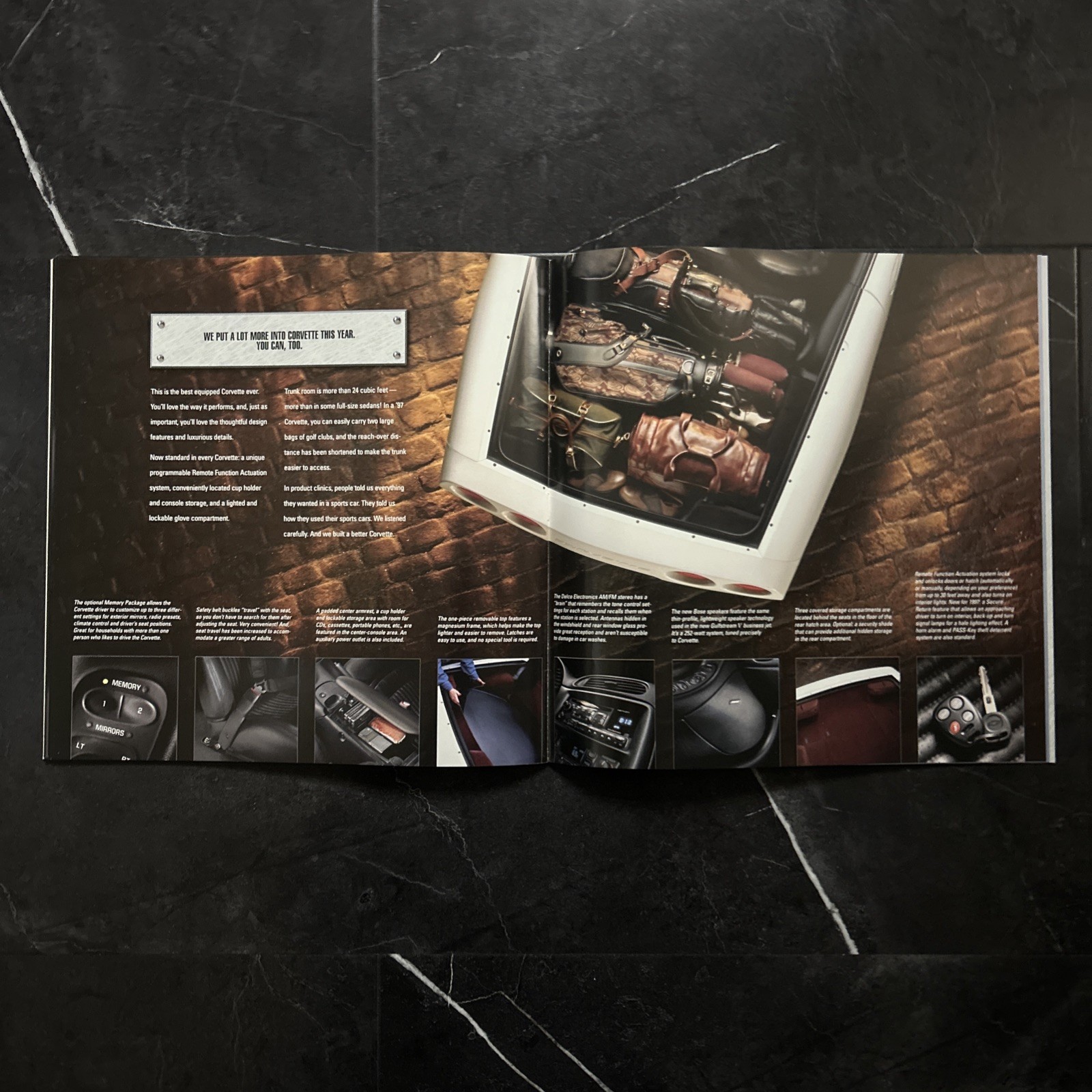 1997 ORIGINAL Chevrolet C5 Corvette Dealer Deluxe Sales Brochure Printed Dec. 96