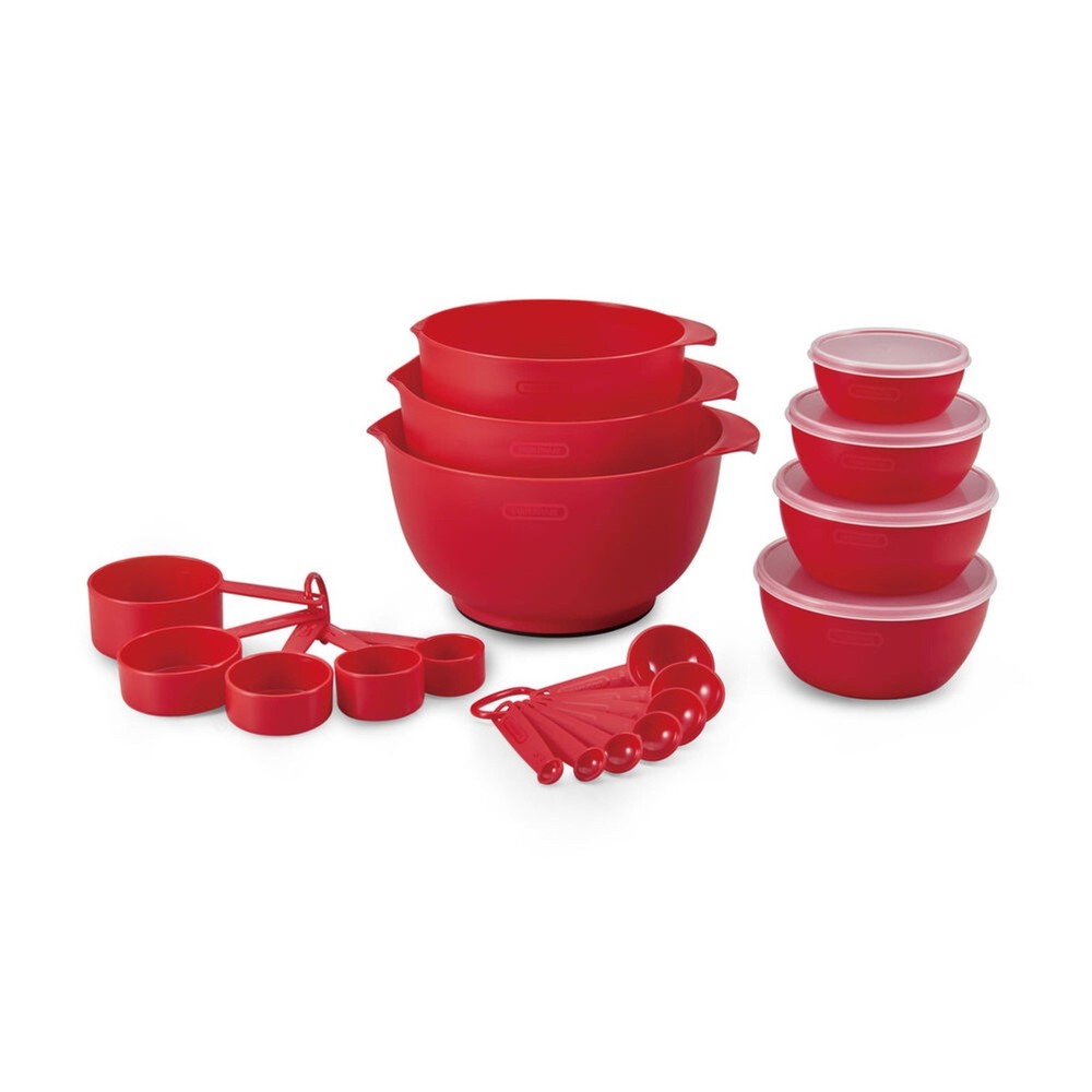 23 Piece Plastic Baking Set Mixing and Measuring Baking Dishwasher Safe Kitchen