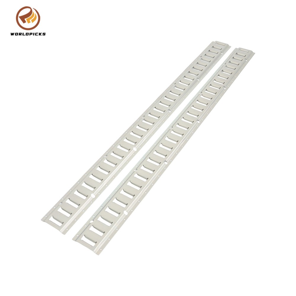 2 Piece 5' Galvanized E Track Rail Set Silver Finish For Trucks Van
