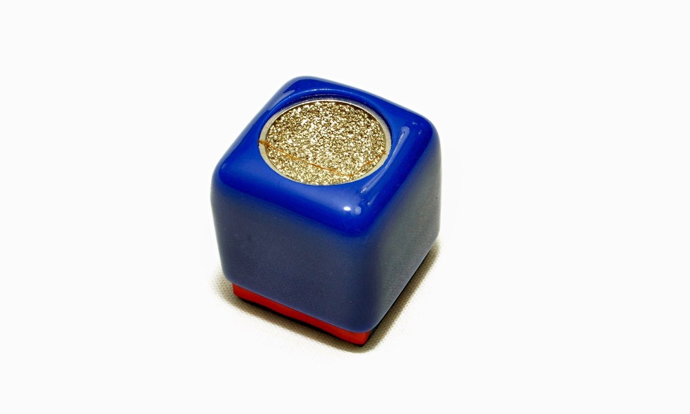 Billiard Pool Snooker Cue Blue Chalk Holder Tip Scuffer Shaper Chalker  NEW