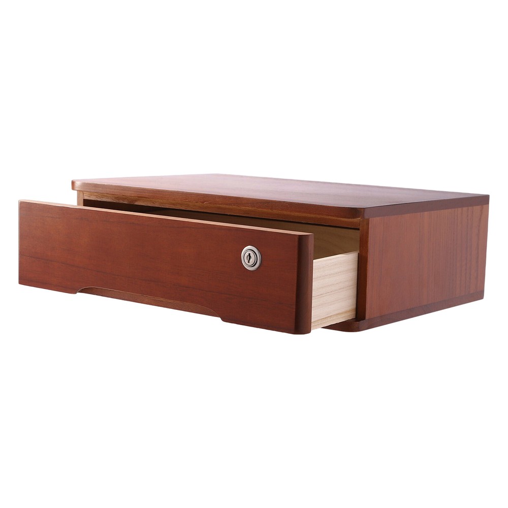 Desktop Storage Box Desktop Storage Box with Lockable Drawer Office Supplies NEW