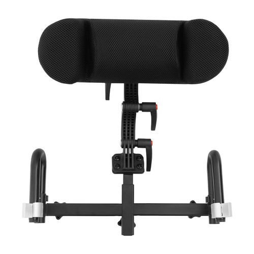 Comfortable Wheelchair Headrest Cushion for Neck Support - Adjustable Black