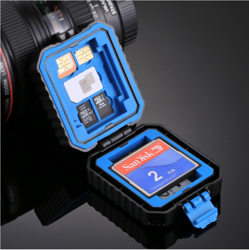 Camera Memory Cards SIM Card Reader Android CF/TF/SD Type-C Storage Box Case