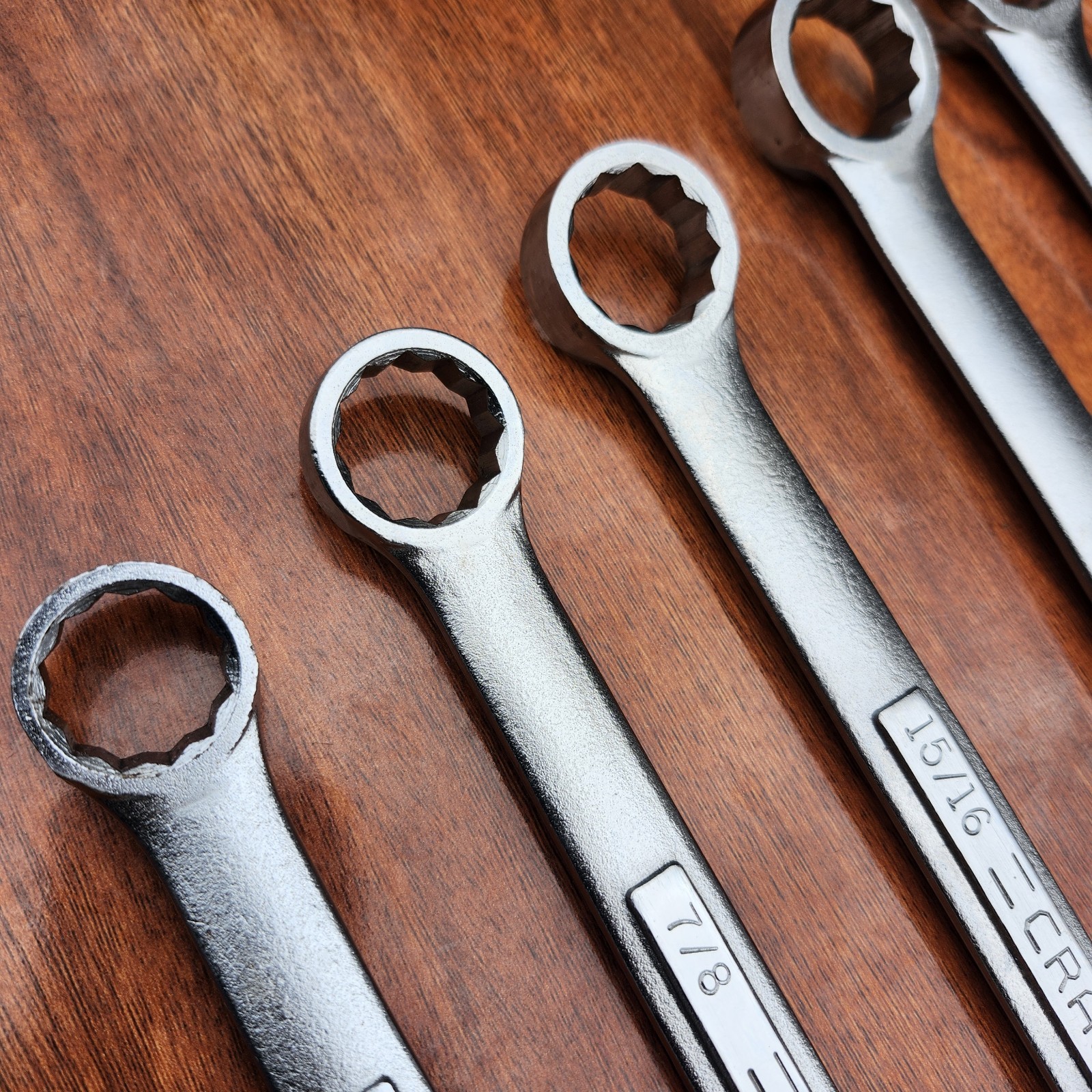 Craftsman SAE Combination Wrench Set USA 12 Pt 1/4" -1- 1/4" 17 Tools All VV Ser