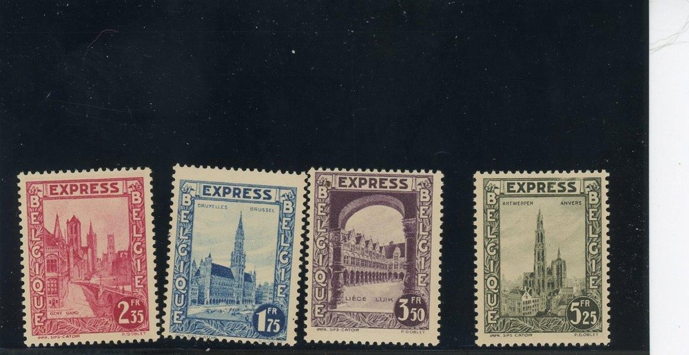 Belgium 1928 Scott# B93-8   mint hinged