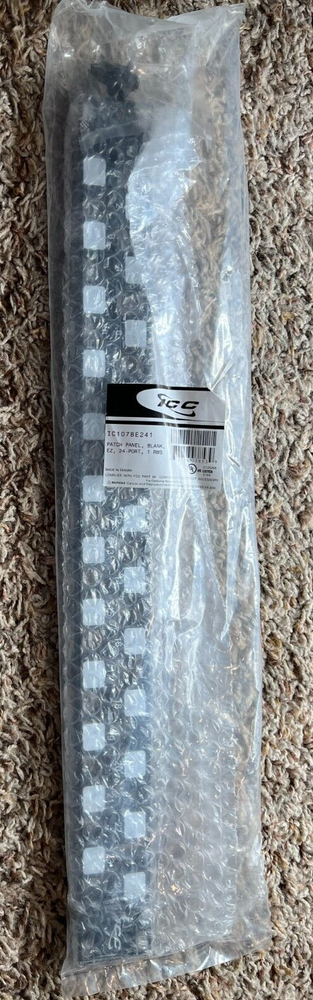 ICC Patch Panel Blank EZ 24 Port 1RMS