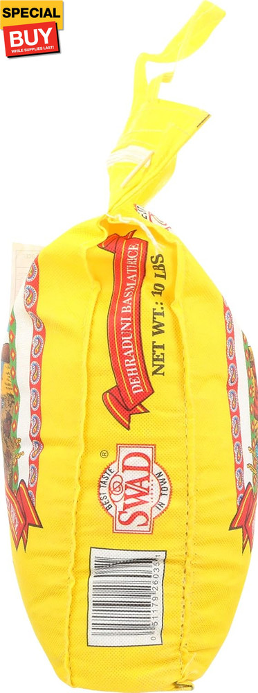 Rice Basmati, 10-pounds