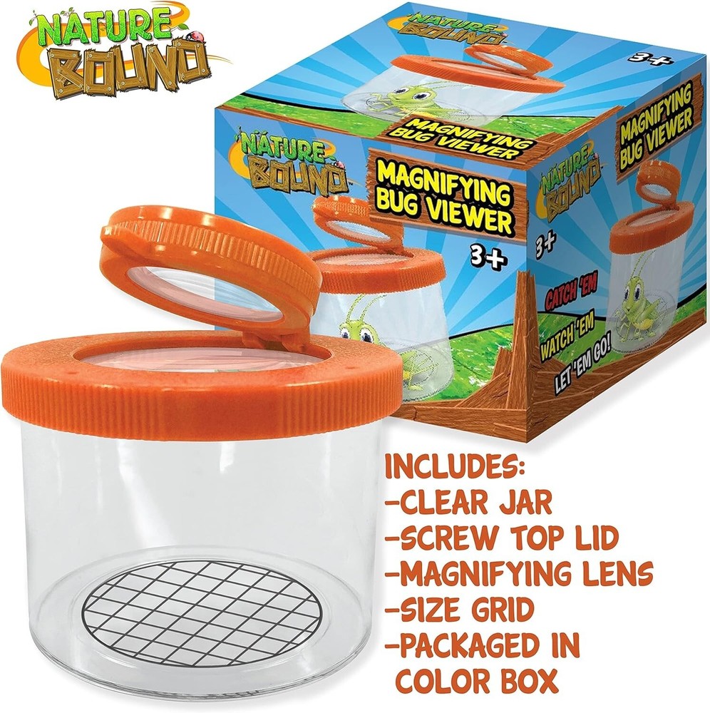 NEW Nature Bound Magnifying Bug Viewer Catch & Release Jar Insects S.T.E.M.
