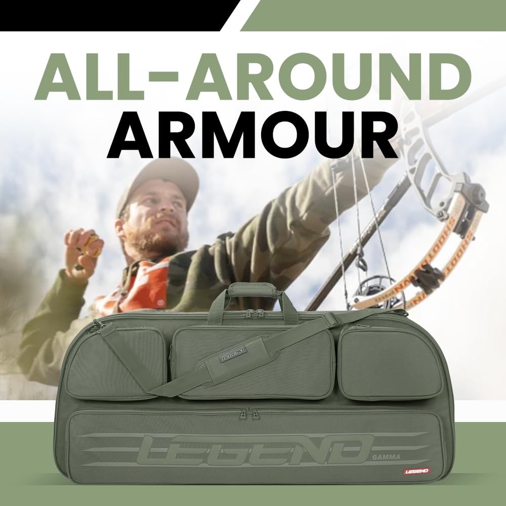 Legend Gamma Compound Bow Case - Premium Archery Bow Cases with Backpack Sho...