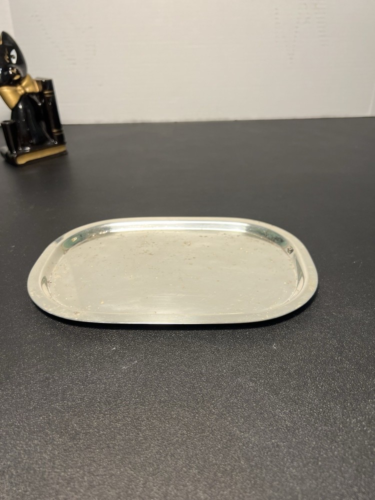 F.B. Rogers 1950s Paul Revere Silverplate Rectangular Serving Tray, 8.25x5.75”