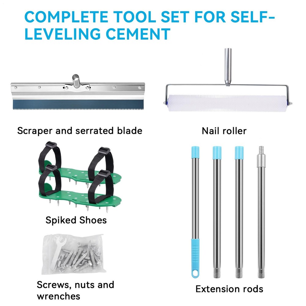 Tool Concret Leveling Leveling Cement Tools Kit Self Self-levelling Cement Floor