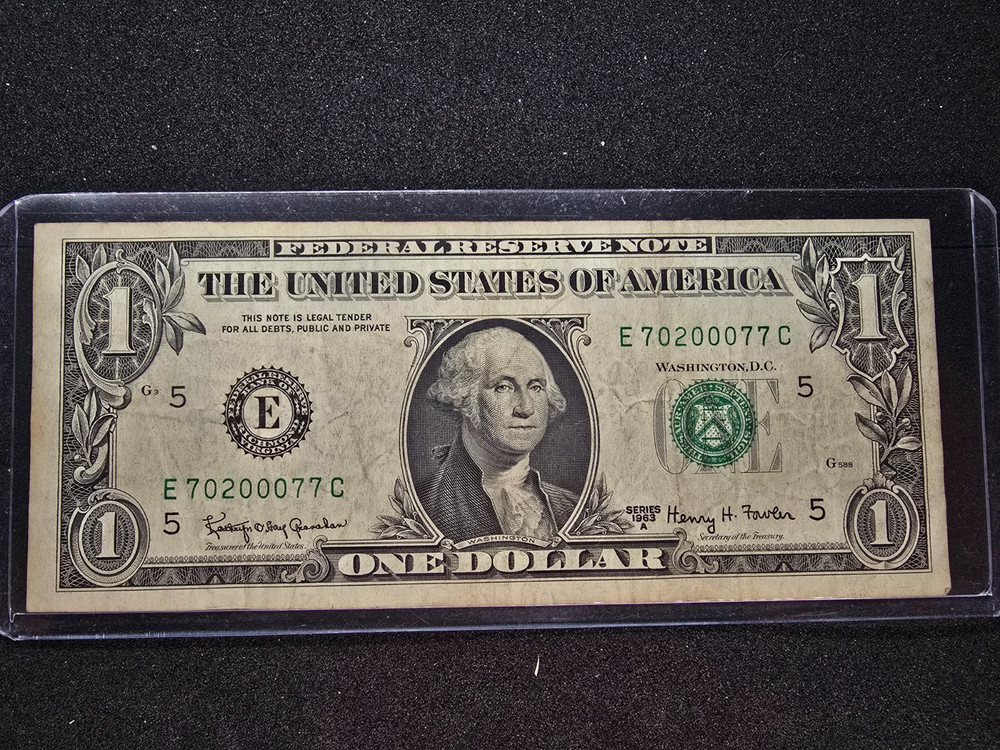 1963A One Dollar Bill, Some sequential