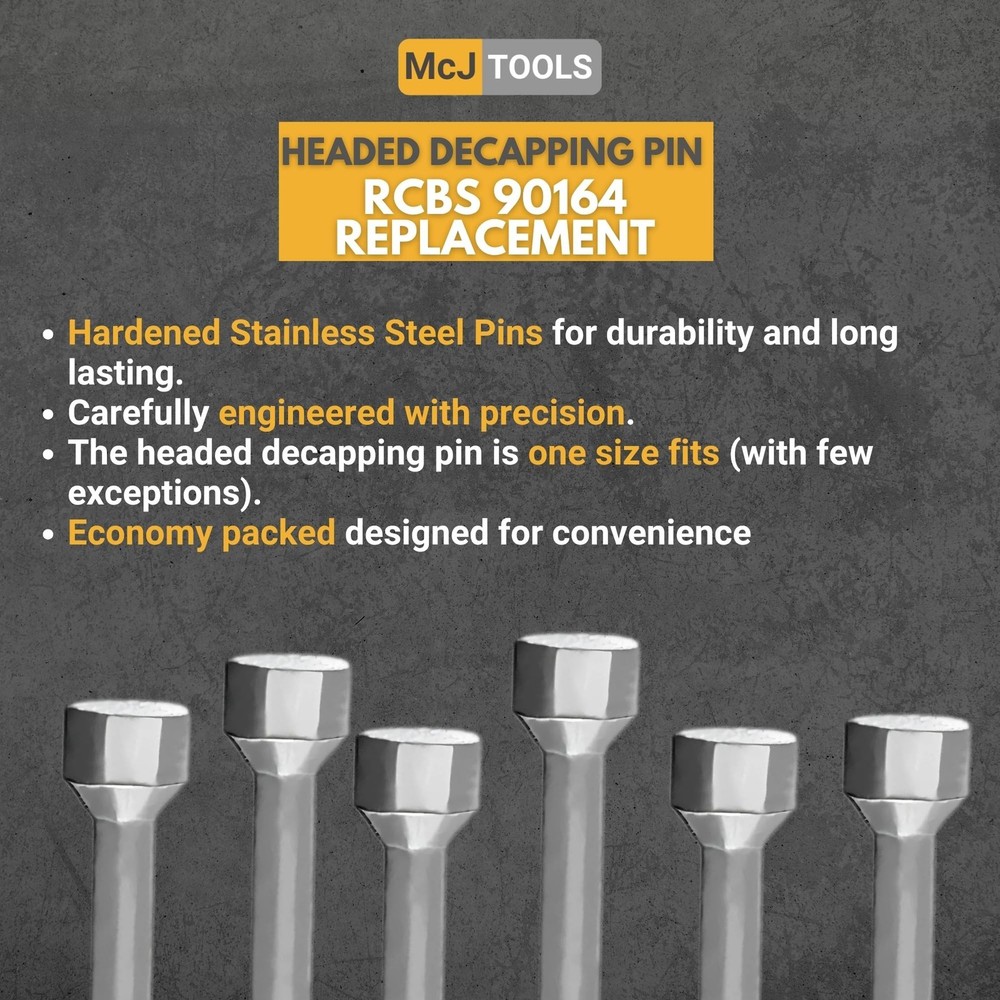 Reloading Headed Decapping Pins 10pack Headed Decap Pins 10pack