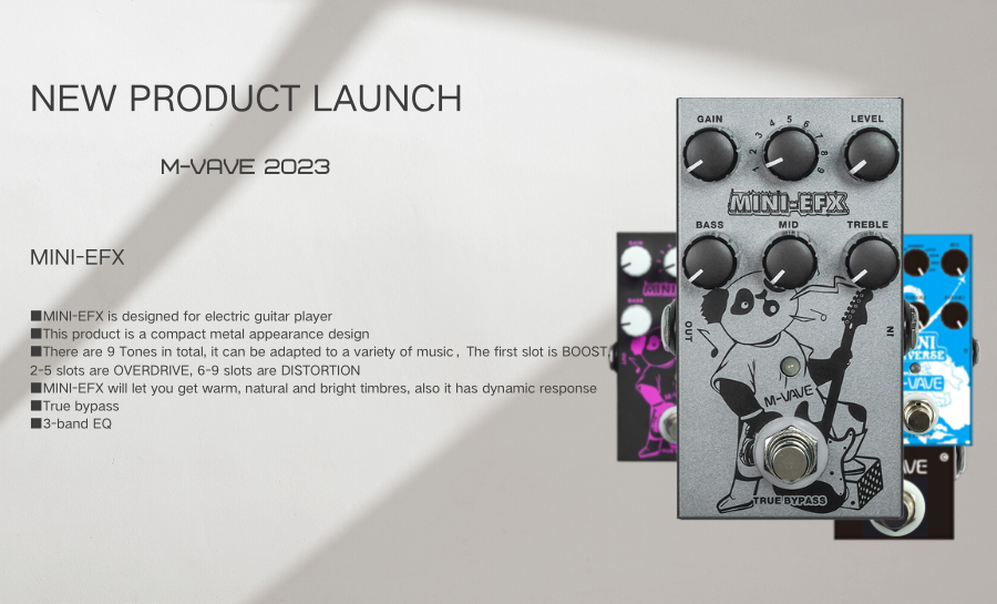 M-VAVE Electric Effects Pedals Overload Distortion Effector