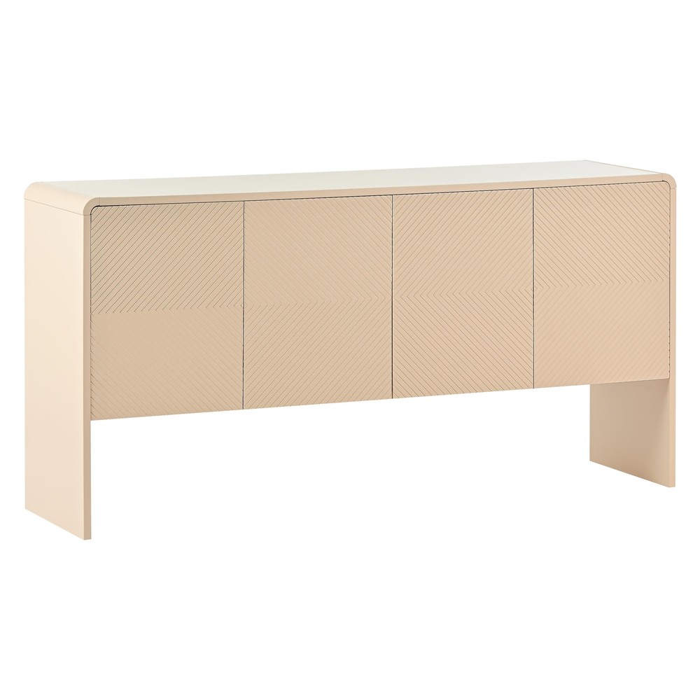 Sturdy Construction 60" Large Storage Space Sideboard with 4 Doors