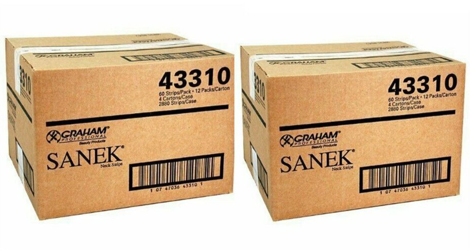 Sanek Neck Strips 2 MASTER CASES (5760 Strips) | 8 BX / 2 CS