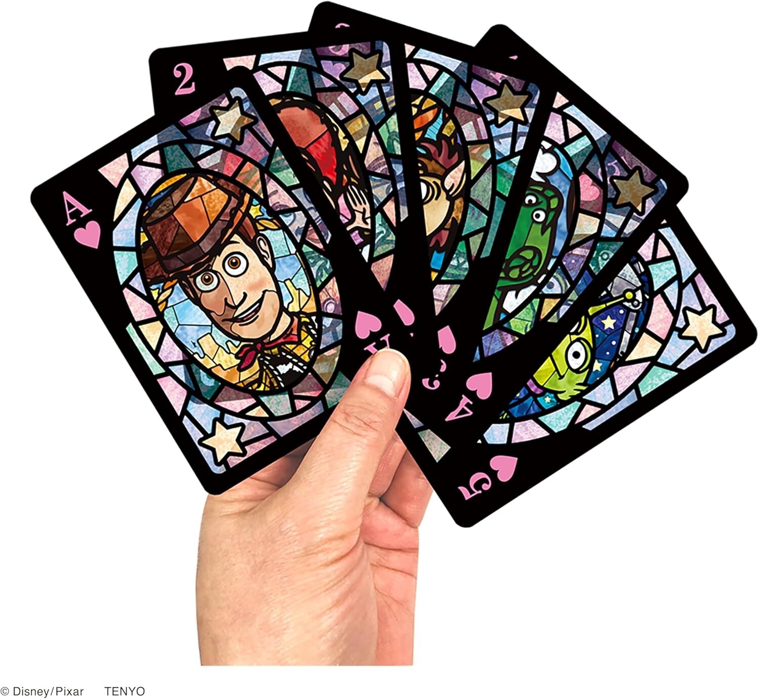 Disney pixar Characters Stained Glass Playing Cards /SHIP FROM USA