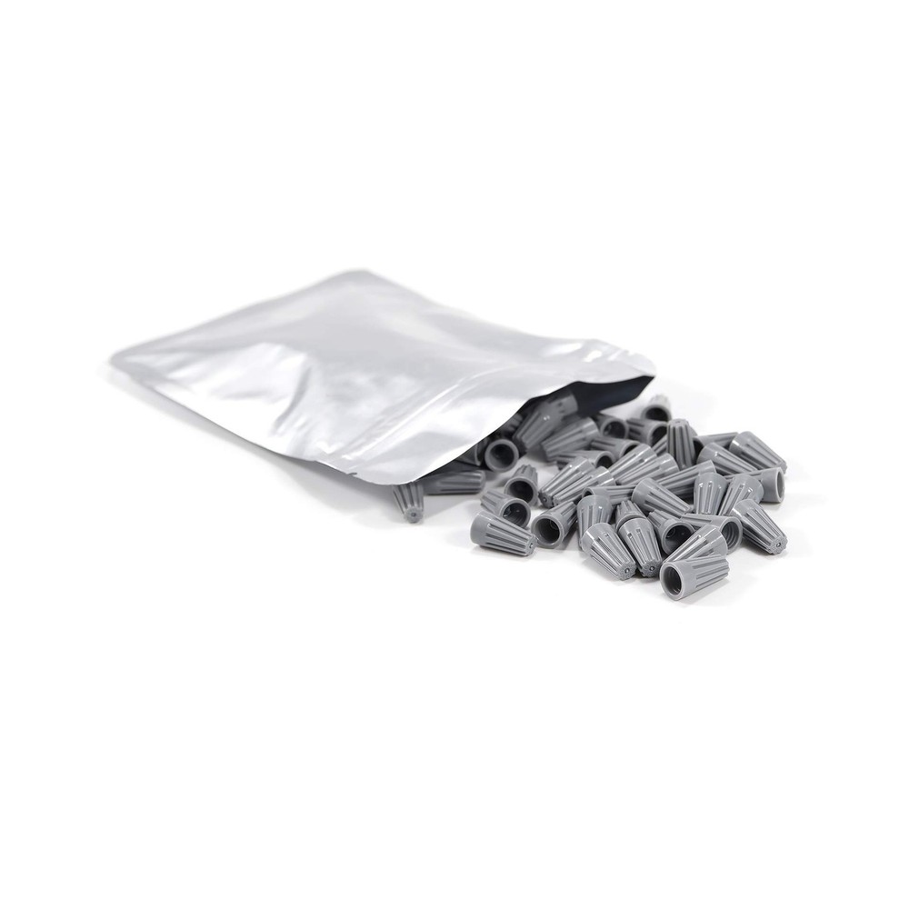 100 PCS P1 Grey Spring Insert Twist Caps Connection Electrical Wire Connector...