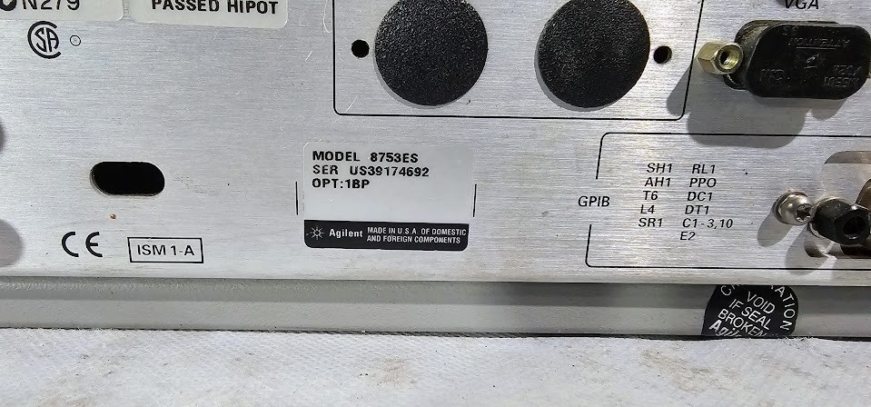 Agilent 8753ES 3GHz S-Parameter Network Analyzer 30kHz–3GHz