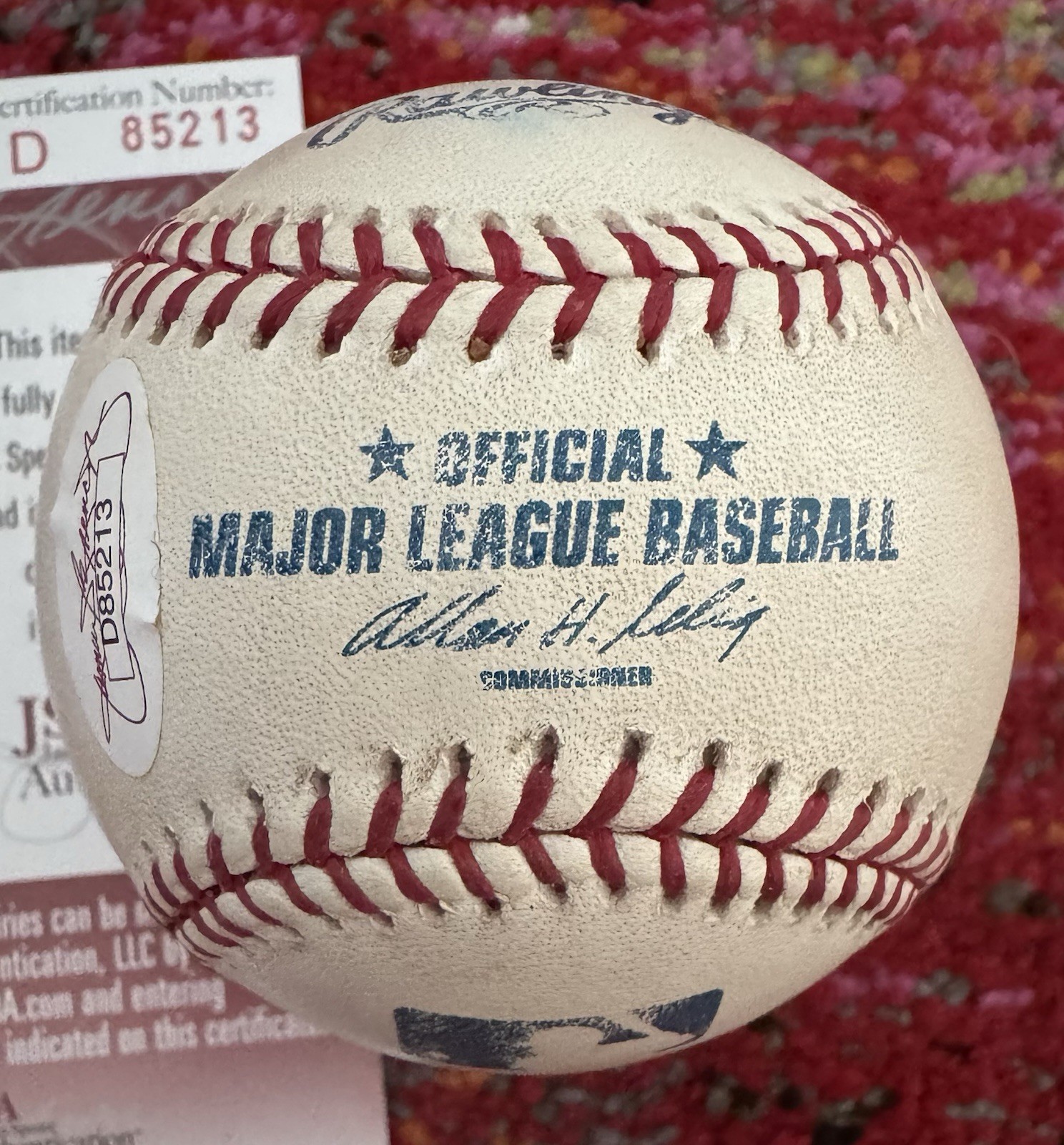 Jose Reyes Autographed OMLB Selig JSA Authentication