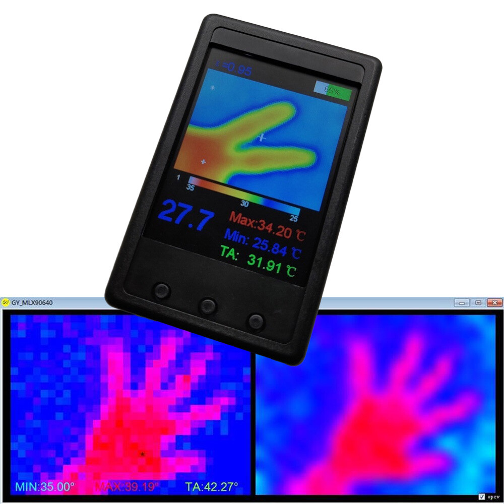 LCD Handheld Thermal Imager Temperature Detection Device Infrared Imaging Camera