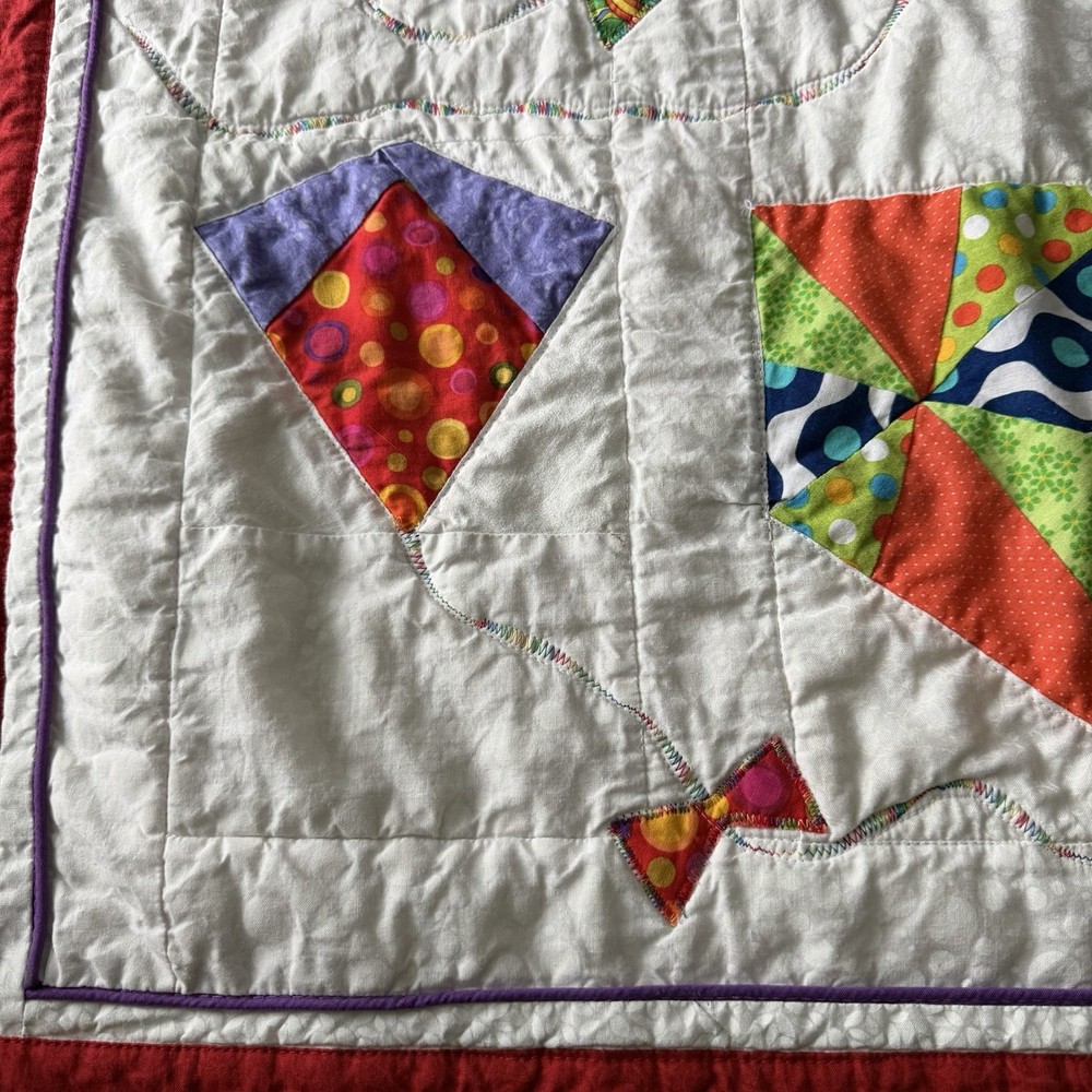 Vintage Patchwork Quilt – Kites / Whimsical Design