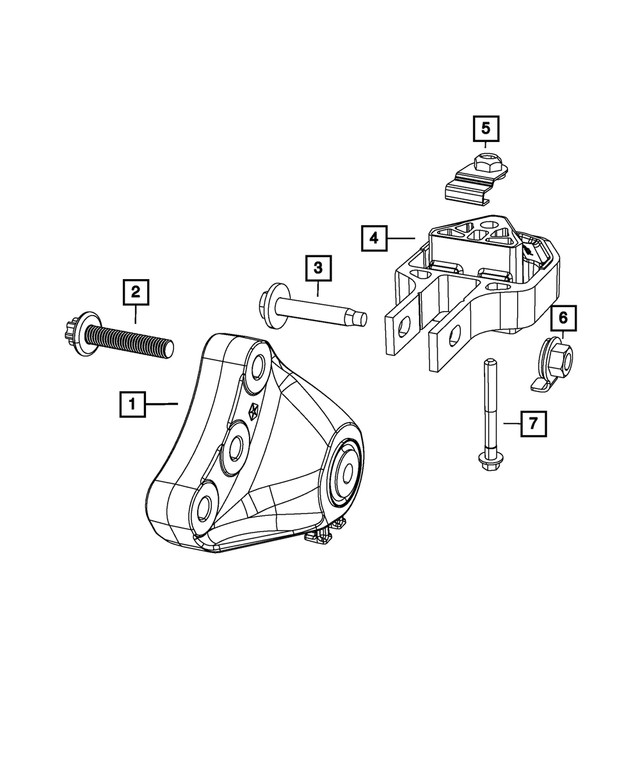 Genuine Mopar Engine Mount Bracket 68081497AD